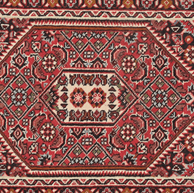 Bidjar Zandjan — Hand-knotted, 44x63 cm, Blue, 100% Virgin Wool | View 4