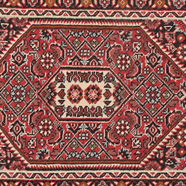 Bidjar Zandjan — Hand-knotted, 44x63 cm, Blue, 100% Virgin Wool | View 4