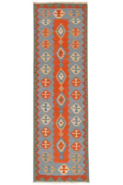 Kelim Gashgai — Handmade, 86x295 cm, Multicolor, 100% Virgin Wool | Main view