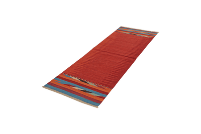 Kelim Gashgai — Handmade, 68x200 cm, Multicolor, 100% Virgin Wool | View 5