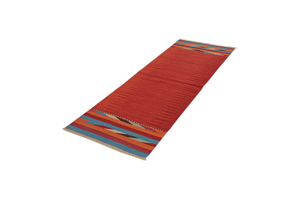 Kelim Gashgai — Handmade, 68x200 cm, Multicolor, 100% Virgin Wool | View 5