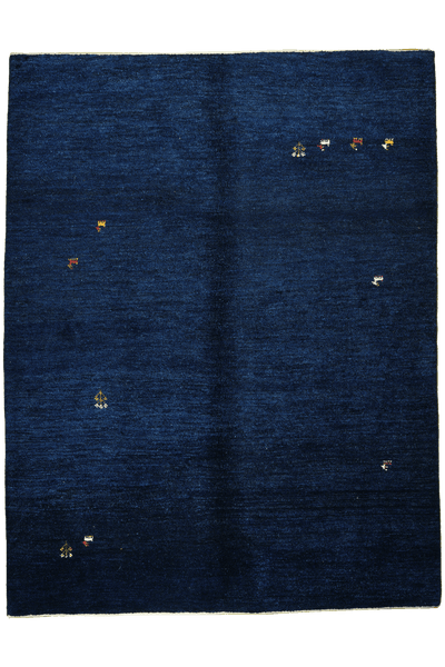 Gabbeh — Hand-knotted, 173x226 cm, Blue, 100% Virgin Wool | Main view