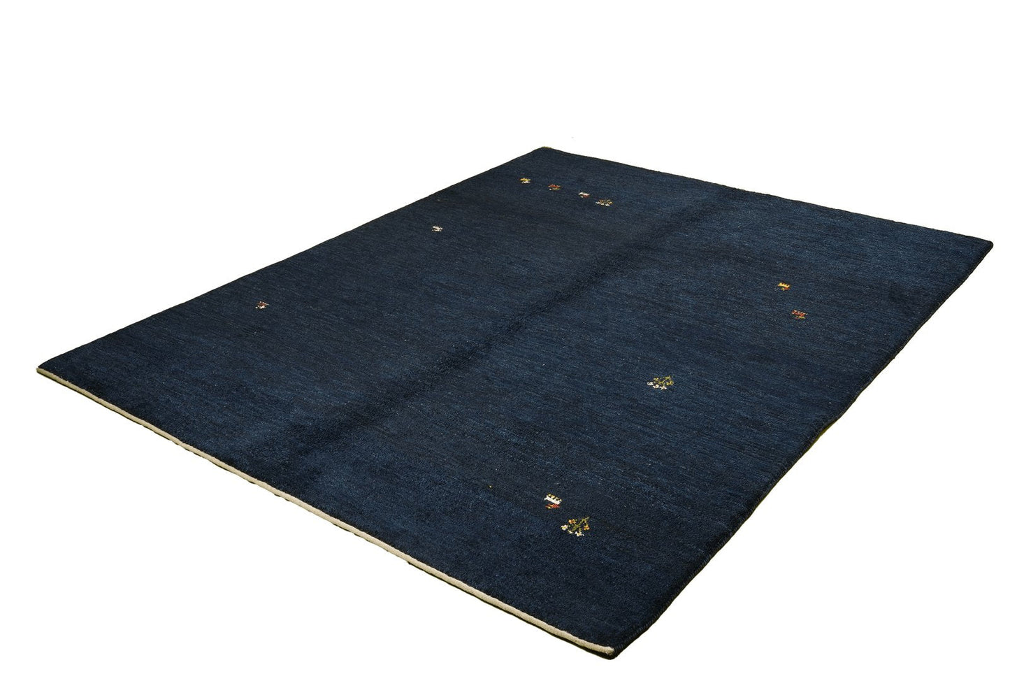 Gabbeh — Hand-knotted, 173x226 cm, Blue, 100% Virgin Wool | View 4