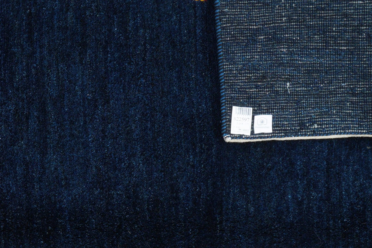 Gabbeh — Hand-knotted, 173x226 cm, Blue, 100% Virgin Wool | View 6