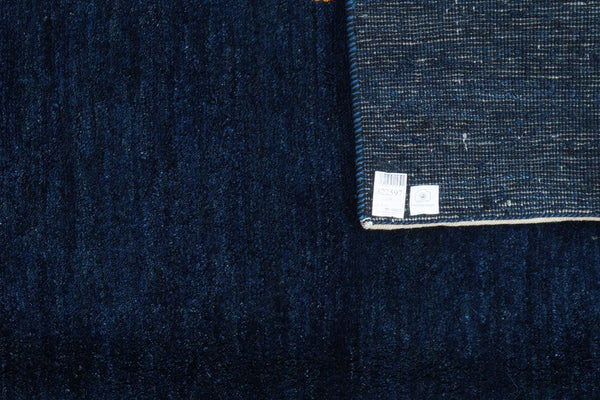 Gabbeh — Hand-knotted, 173x226 cm, Blue, 100% Virgin Wool | View 6