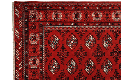 Turkman — Hand-knotted, 210x294 cm, Red, 100% Virgin Wool | View 3