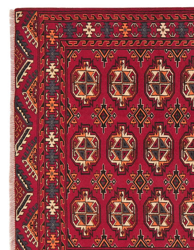 Turkman — Hand-knotted, 116x199 cm, Red, 100% Virgin Wool | View 3