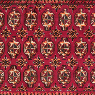 Turkman — Hand-knotted, 116x199 cm, Red, 100% Virgin Wool | View 4