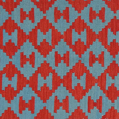 Kelim Gashgai — Handmade, 117x178 cm, Blue, 100% Virgin Wool | View 4