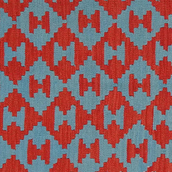 Kelim Gashgai — Handmade, 117x178 cm, Blue, 100% Virgin Wool | View 4