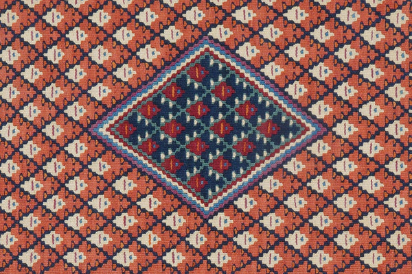 Kelim Senneh — Handmade, 62x87 cm, Red, 100% Virgin Wool | View 6