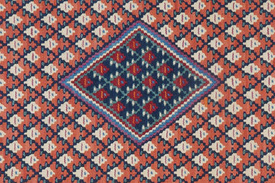 Kelim Senneh — Handmade, 62x86 cm, Red, 100% Virgin Wool | View 5