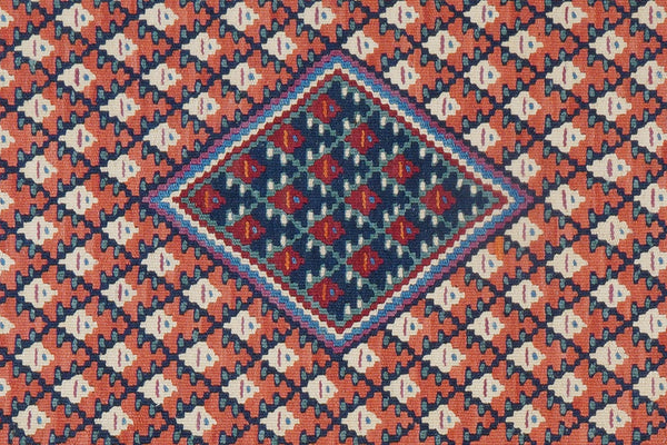 Kelim Senneh — Handmade, 62x86 cm, Red, 100% Virgin Wool | View 5