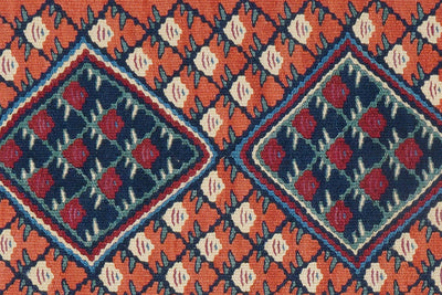 Kelim Senneh — Handmade, 65x82 cm, Red, 100% Virgin Wool | View 5