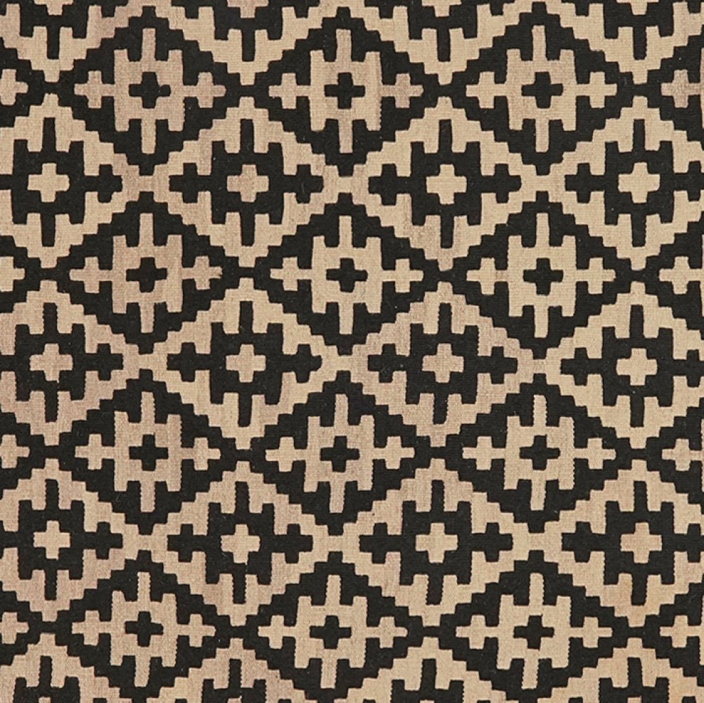 Kelim Gashgai — Handmade, 121x184 cm, Black, 100% Virgin Wool | View 4