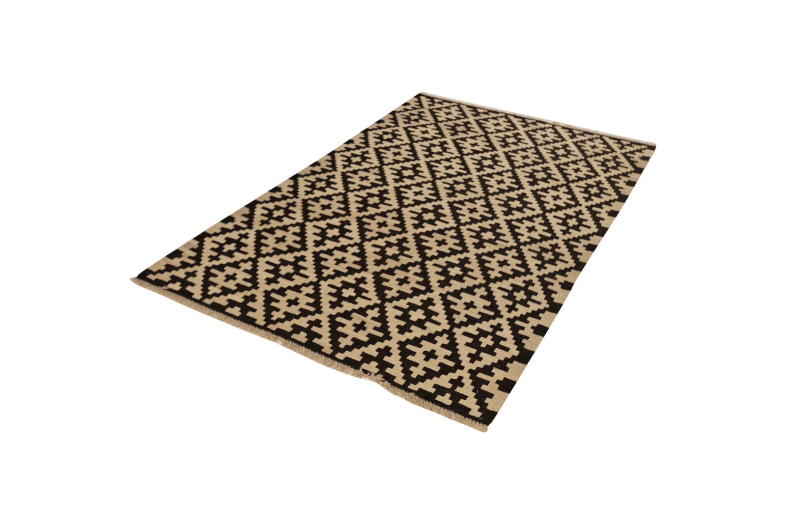 Kelim Gashgai — Handmade, 121x184 cm, Black, 100% Virgin Wool | View 5