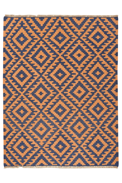 Kelim Gashgai — Handmade, 153x197 cm, Beige, 100% Virgin Wool | Main view