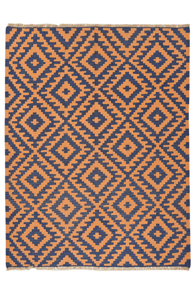 Kelim Gashgai — Handmade, 153x197 cm, Beige, 100% Virgin Wool | Main view