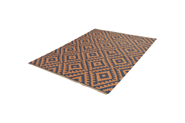 Kelim Gashgai — Handmade, 153x197 cm, Beige, 100% Virgin Wool | View 5
