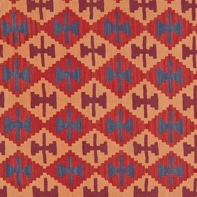 Kelim Gashgai — Handmade, 156x195 cm, Red, 100% Virgin Wool | View 4