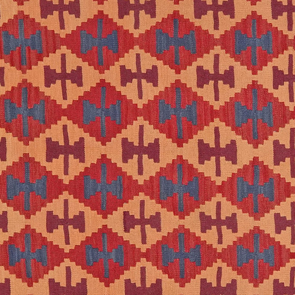 Kelim Gashgai — Handmade, 156x195 cm, Red, 100% Virgin Wool | View 4