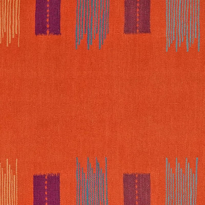 Kelim Gashgai — Handmade, 107x246 cm, Red, 100% Virgin Wool | View 4