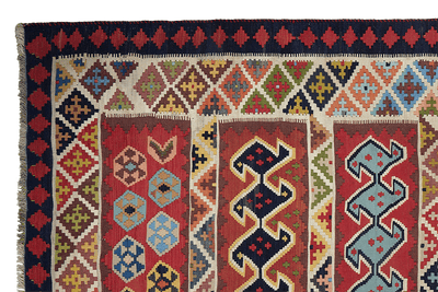 Kelim Gashgai Old — Handmade, 162x318 cm, Multicolor, 100% Virgin Wool | View 3