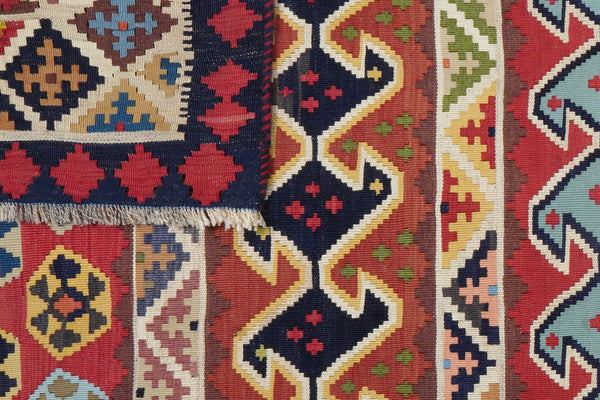 Kelim Gashgai Old — Handmade, 162x318 cm, Multicolor, 100% Virgin Wool | View 7