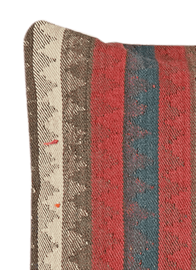 Kelim Kissen — Handmade, 65x65 cm, Multicolor, 100% Virgin Wool | View 3