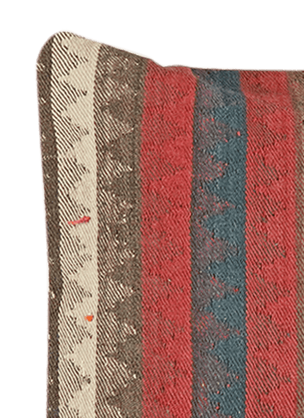 Kelim Kissen — Handmade, 65x65 cm, Multicolor, 100% Virgin Wool | View 3