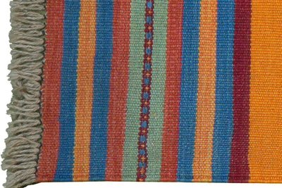 Kelim Gashgai — Handmade, 66x212 cm, Multicolor, 100% Virgin Wool | View 3