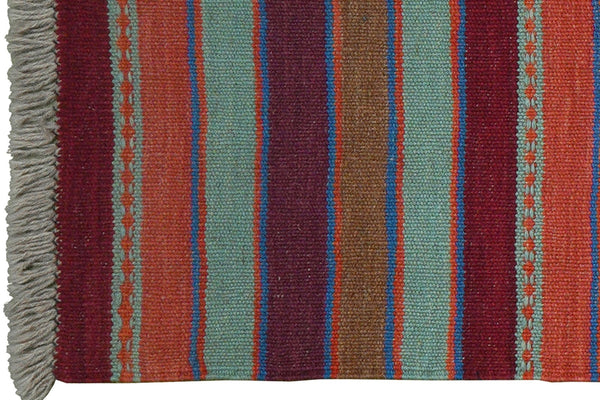Kelim Gashgai — Handmade, 64x203 cm, Multicolor, 100% Virgin Wool | View 3