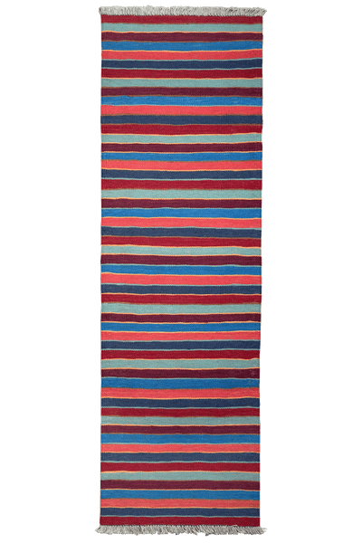 Kelim Gashgai — Handmade, 60x199 cm, Multicolor, 100% Virgin Wool | Main view