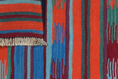 Kelim Gashgai — Handmade, 64x193 cm, Multicolor, 100% Virgin Wool | View 6
