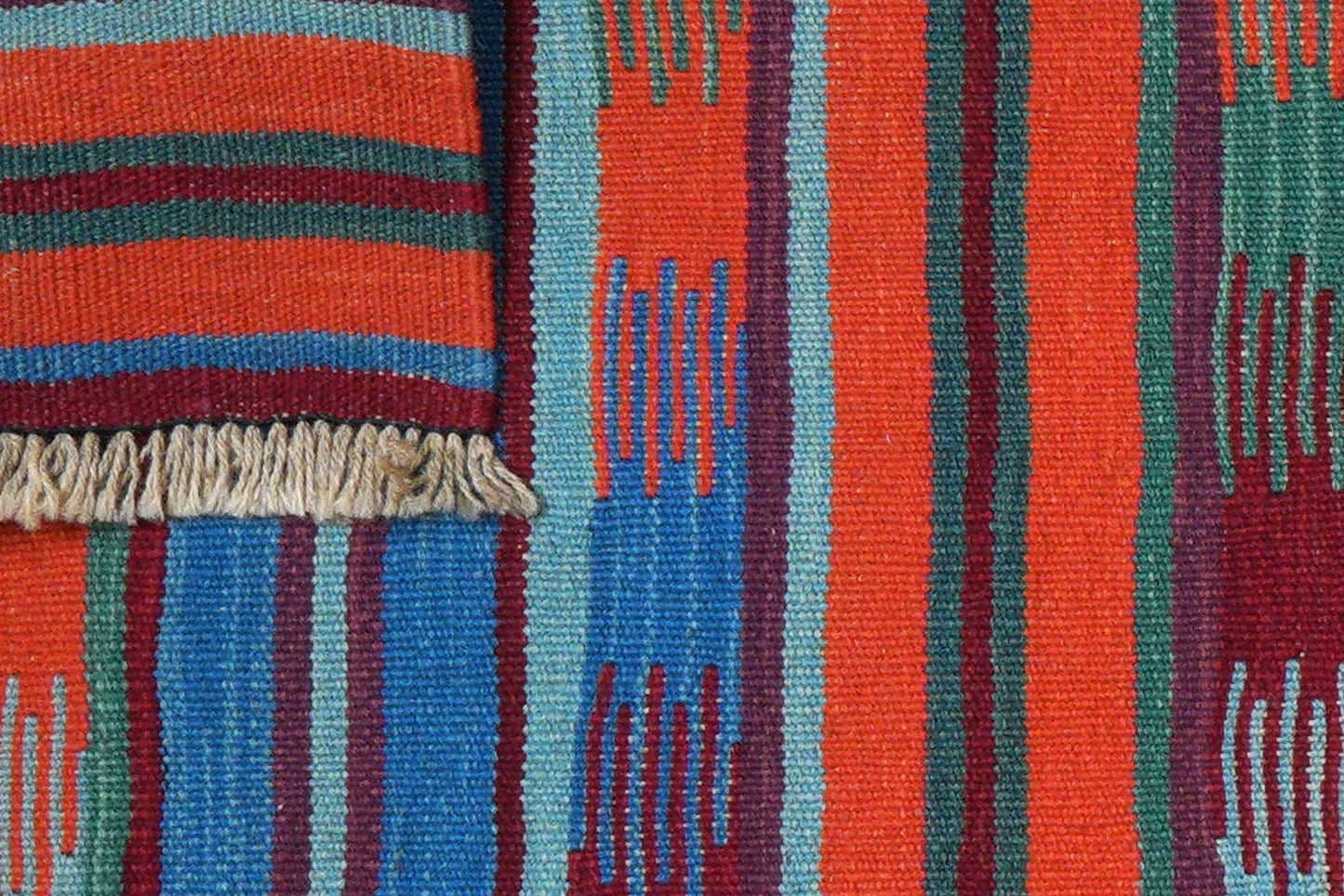 Kelim Gashgai — Handmade, 64x193 cm, Multicolor, 100% Virgin Wool | View 6