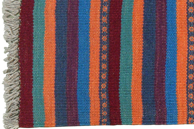 Kelim Gashgai — Handmade, 60x197 cm, Multicolor, 100% Virgin Wool | View 3