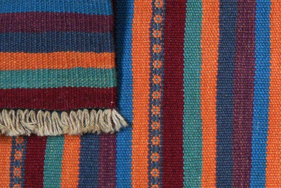 Kelim Gashgai — Handmade, 60x197 cm, Multicolor, 100% Virgin Wool | View 6