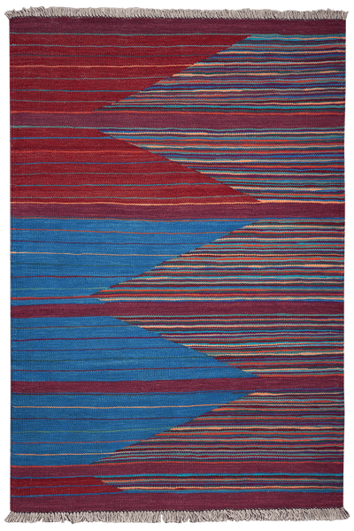 Kelim Gashgai — Handmade, 101x149 cm, Multicolor, 100% Virgin Wool | Main view