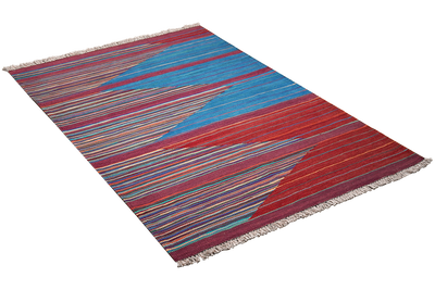 Kelim Gashgai — Handmade, 101x149 cm, Multicolor, 100% Virgin Wool | View 4
