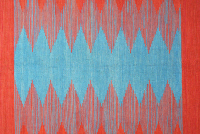 Kelim Gashgai — Handmade, 170x258 cm, Red, 100% Virgin Wool | View 5