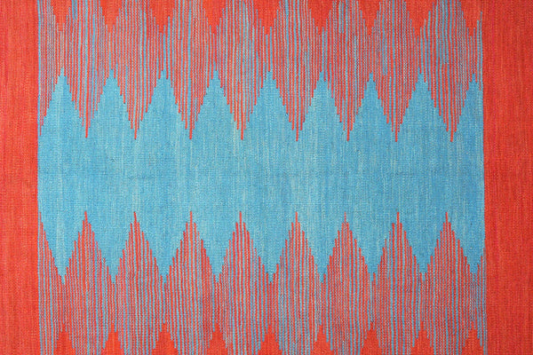Kelim Gashgai — Handmade, 170x258 cm, Red, 100% Virgin Wool | View 5