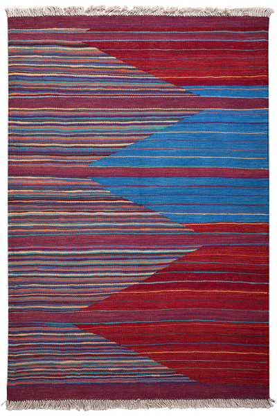 Kelim Gashgai — Handmade, 100x150 cm, Multicolor, 100% Virgin Wool | Main view