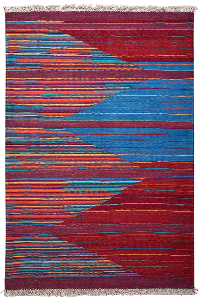 Kelim Gashgai — Handmade, 100x150 cm, Multicolor, 100% Virgin Wool | Main view