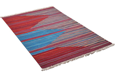 Kelim Gashgai — Handmade, 100x150 cm, Multicolor, 100% Virgin Wool | View 4