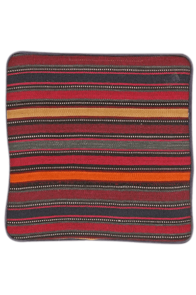 Kelim Kissen — Handmade, 35x40 cm, Multicolor, 100% Virgin Wool | Main view