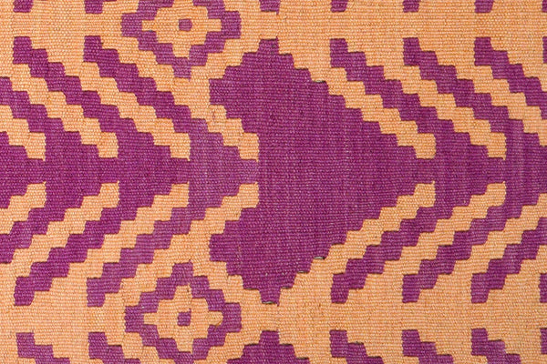 Kelim Gashgai — Handmade, 62x94 cm, Violett, 100% Virgin Wool | View 5