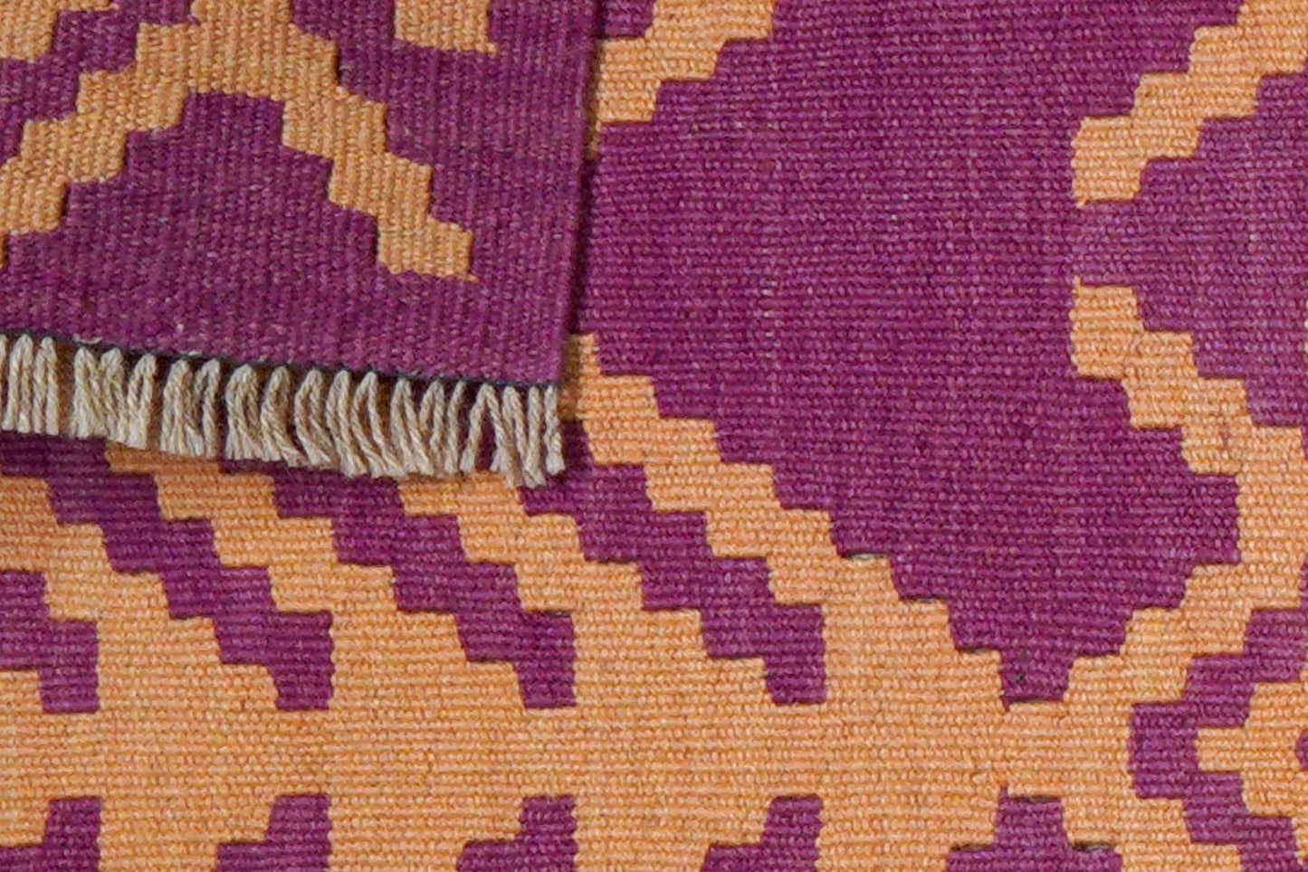 Kelim Gashgai — Handmade, 62x94 cm, Violett, 100% Virgin Wool | View 6