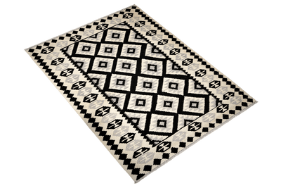 Kelim Gashgai — Handmade, 172x243 cm, Black, 100% Virgin Wool | View 4