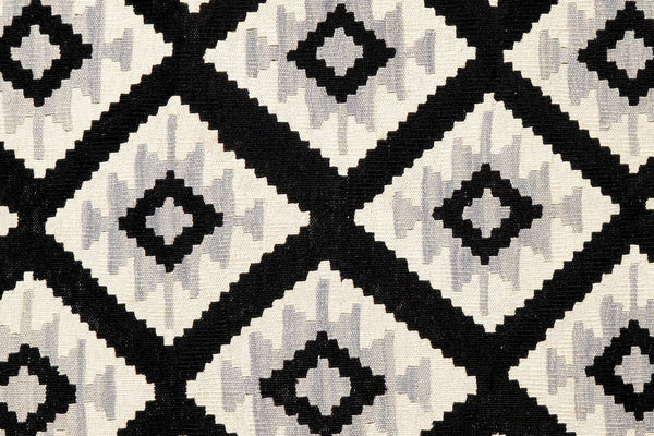 Kelim Gashgai — Handmade, 172x243 cm, Black, 100% Virgin Wool | View 5
