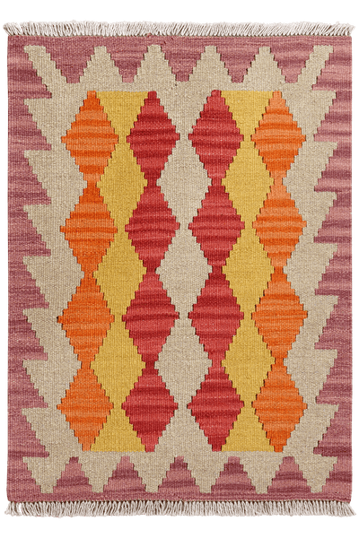 Kelim Gashgai — Handmade, 63x86 cm, Multicolor, 100% Virgin Wool | Main view